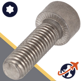 M8 Serrated,Torx Socket Head,Stainless Steel