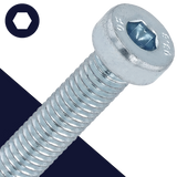 M6 Socket Head Low,Steel Class 8.8 Zinc,DIN 7984