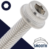 M3 Flanged Socket Head,Stainless Steel A2,Smooth Flange