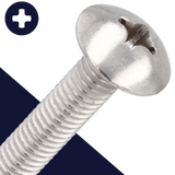 M4X0.7 Phillips Truss Head,Stainless Steel A2,JIS B-1111