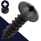 5.5 Truss Phillips Tapping,Steel + Black Oxide,General Use