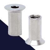 Sleeve Nut Flat Head Stainless
