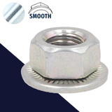 Twolok® Belleville Spin Nut,Ribbed Conical Washer,Steel, Zinc Plated