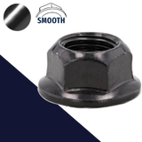 M14X1.5 Top Lock Flange Nut,Steel Class 8 Black Zinc,19mm Wrench