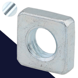 Square Nut Thin Style,Class 04 Steel Zinc,DIN 562