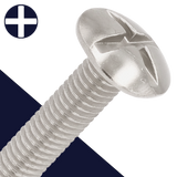 M5X0.8 Combi Drive Truss Head - A2 Stainless NF E25-129