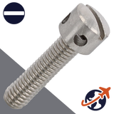 M6X1.0 Slotted Capstan Screw - AISI 303 Stainless DIN 404