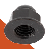 Acorn Nut Flange Smooth - Stainless Black Oxide