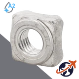Weld Nuts Square - A2 Stainless DIN 928