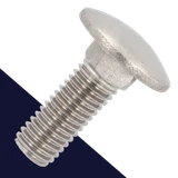 M6X1.0 Carriage Bolt,A2-70 Stainless,DIN 603