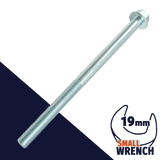 M14X1.5X215 Fine Flange Bolt,Steel Class 10.9 Zinc,JIS B1189 / 19mm Wrench