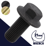 M16X1.5 Fine Flange Bolt,Steel Class 10.9,DIN 6921 / 21mm Wrench