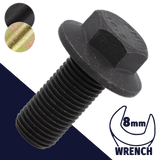 M5X0.8 Flange Bolt,Steel Class 10.9,DIN 6921 / 8mm Wrench