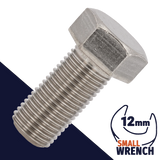 M8X1.25 JIS Hex Bolt,Stainless Steel,JIS B1180 / Wrench 12mm