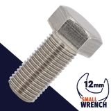 M8X1.25 JIS Hex Bolt,Stainless Steel,JIS B1180 / Wrench 12mm