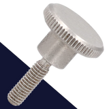 M3X0.5 Thumb Screw,DIN 464 Knurled Head,A2 Stainless Steel, High Type
