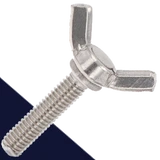 M5X0.8 Wing Bolt,American Straight Wing,A2 Stainless Steel