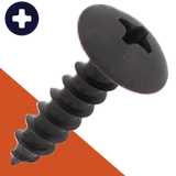 M4.8 Truss Phillips Tapping,Stainless Steel + Black Oxide,General Use