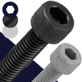 M10 Socket Head Bolt,12.9 Black + Zinc Flake,DIN 912