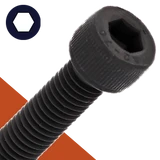 M3 Socket Head Bolt,Stainless + Black Oxide,DIN 912