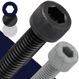 M6 Socket Head Bolt,12.9 Black + Zinc Flake,DIN 912