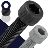 M6 Socket Head Bolt,12.9 Black + Zinc Flake,DIN 912