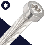 M6 Low Torx Socket,Stainless Steel A2,ISO 14580