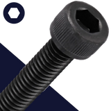 M8X1.0 Fine Socket Head Bolt,Steel Class 12.9 Black,DIN 912