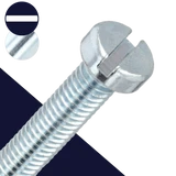 M3 Slotted Cheese Head,Steel Class 4.8 Zinc,DIN 84