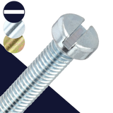 M4 Slotted Cheese Head,Steel Class 4.8 Zinc,DIN 84