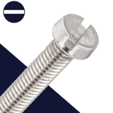 M6 Slotted Cheese Head,Stainless Steel A2,DIN 84