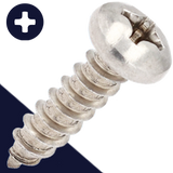 M2.9 Pan Phillips Tapping,Stainless Steel A2,DIN 7981-C