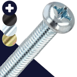 M5X0.9 Ex Coarse Pan Head,Steel Class 4.8 Zinc,Retired JIS B-1111 Screw