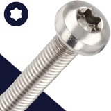 M4X0.7 Torx Pan Head,Stainless Steel A2,ISO 14583