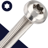 M5X0.8 Torx Pan Head,Stainless Steel A2,ISO 14583