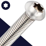 M4X0.7 Torx Button Head,A4 Stainless Steel,ISO 7380-1 TX
