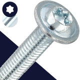 M4 Torx Button Flange,Steel Class 10.9 Zinc,ISO 7380-2 TX