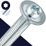 M6 Torx Button Flange,Steel Class 10.9 Zinc,ISO 7380-2 TX