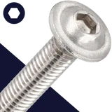 M4X0.7 Socket Button Flange,Stainless Steel A2,ISO 7380-2