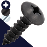 6.3 Truss Phillips Tapping,Steel + Black Oxide,General Use
