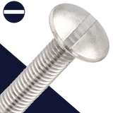 M3X0.5 Slotted Truss Head,Stainless Steel A2,NFE 27-128