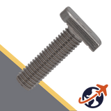 Type 41/41, Partial Serration,Hammerhead Bolt,Stainless Steel