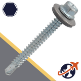 M5.5 BI-Metal, 3mm Drill Tip,Self Drilling Screw,A2 Stainless Steel