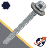 M5.5 BI-Metal, 6mm Drill Tip,Self Drilling Screw,A2 Stainless Steel