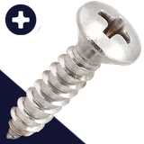 M4.2 Oval Phillips Tapping,Stainless Steel,DIN 7983-C