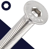 M10 Flat Socket Head,Stainless Steel A2,Countersunk DIN 7991