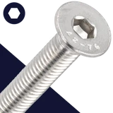 M3 Flat Socket Head,Stainless Steel A2,Countersunk DIN 7991