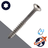 M3.5 Torx Oval Head,Wood Thread,A2 Stainless Steel