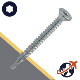 M4.8 Flat Head, 3mm Drill Tip,Wing Self Drilling Screw,BI-Metal A2 Stainless Steel