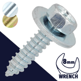 M5.5 Loose Washer Tapping,Steel Zinc Plated,SEMS Sheet Metal Screw